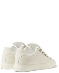 weiße Leder niedrige Sneakers von Balenciaga