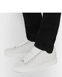 weiße Leder niedrige Sneakers von Balenciaga