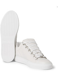 weiße Leder niedrige Sneakers von Balenciaga