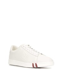 weiße Leder niedrige Sneakers von Bally