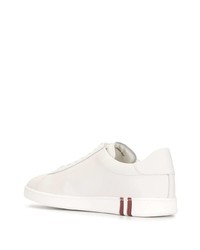 weiße Leder niedrige Sneakers von Bally