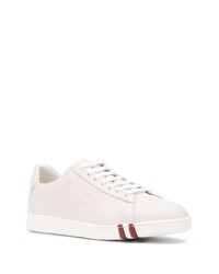 weiße Leder niedrige Sneakers von Bally