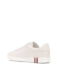 weiße Leder niedrige Sneakers von Bally