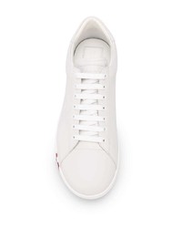 weiße Leder niedrige Sneakers von Bally