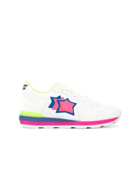 weiße Leder niedrige Sneakers von atlantic stars