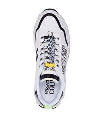 weiße Leder niedrige Sneakers von VERSACE JEANS COUTURE