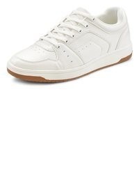 weiße Leder niedrige Sneakers von AUTHENTIC LE JOGGER