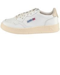 weiße Leder niedrige Sneakers von AUTRY