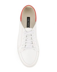 weiße Leder niedrige Sneakers von Senso