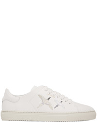 weiße Leder niedrige Sneakers von Axel Arigato