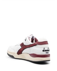 weiße Leder niedrige Sneakers von Diadora