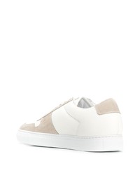 weiße Leder niedrige Sneakers von Common Projects