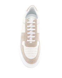 weiße Leder niedrige Sneakers von Common Projects