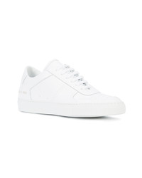 weiße Leder niedrige Sneakers von Common Projects