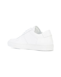 weiße Leder niedrige Sneakers von Common Projects