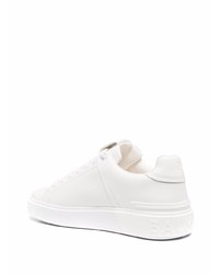 weiße Leder niedrige Sneakers von Balmain