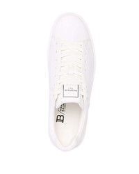 weiße Leder niedrige Sneakers von Balmain