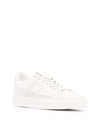 weiße Leder niedrige Sneakers von Balmain