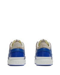 weiße Leder niedrige Sneakers von Balmain