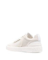 weiße Leder niedrige Sneakers von Balmain