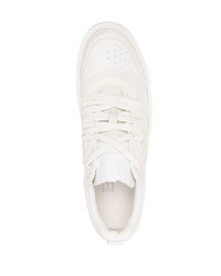 weiße Leder niedrige Sneakers von Balmain