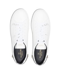 weiße Leder niedrige Sneakers von Valentino Garavani