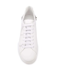 weiße Leder niedrige Sneakers von Valentino Garavani