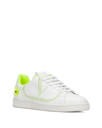 weiße Leder niedrige Sneakers von Valentino Garavani