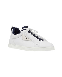 weiße Leder niedrige Sneakers von Fendi