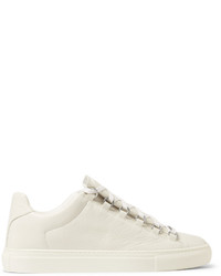 weiße Leder niedrige Sneakers von Balenciaga