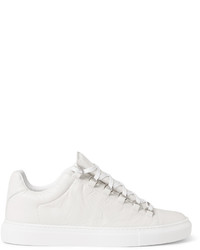 weiße Leder niedrige Sneakers von Balenciaga