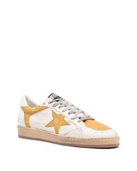 weiße Leder niedrige Sneakers von Golden Goose