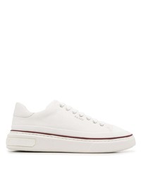 weiße Leder niedrige Sneakers von Bally