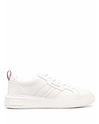 weiße Leder niedrige Sneakers von Bally