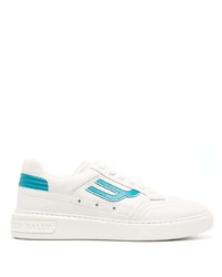 weiße Leder niedrige Sneakers von Bally