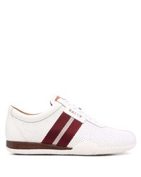 weiße Leder niedrige Sneakers von Bally