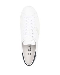 weiße Leder niedrige Sneakers von D.A.T.E