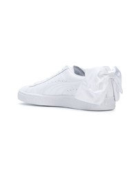 weiße Leder niedrige Sneakers von Puma