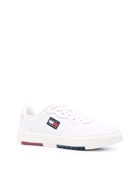 weiße Leder niedrige Sneakers von Tommy Jeans