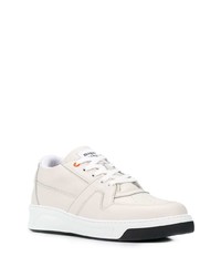 weiße Leder niedrige Sneakers von MSGM