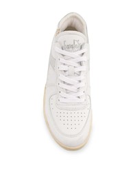 weiße Leder niedrige Sneakers von Diadora