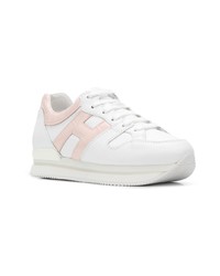 weiße Leder niedrige Sneakers von Hogan