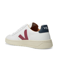 weiße Leder niedrige Sneakers von Veja