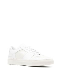 weiße Leder niedrige Sneakers von Common Projects