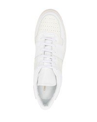 weiße Leder niedrige Sneakers von Common Projects