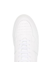 weiße Leder niedrige Sneakers von Common Projects