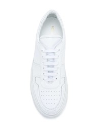 weiße Leder niedrige Sneakers von Common Projects