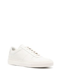 weiße Leder niedrige Sneakers von Common Projects