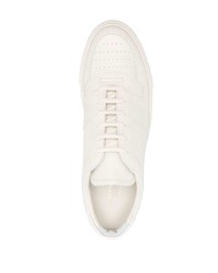 weiße Leder niedrige Sneakers von Common Projects