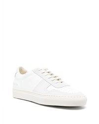 weiße Leder niedrige Sneakers von Common Projects